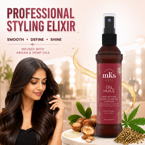 Earthly Body MKS Eco Oil Hair Styling Elixir Dreamsicle Scent 2 fl oz / 60 ml