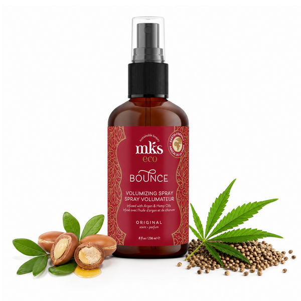 Earthly Body MKS Eco Bounce Volumizing Spray Original Scent 8 fl oz / 236 ml | hemp seed oil lightweight hair spray non-sticky hair spray eco-friendly hair care | UNDER 2099 |
