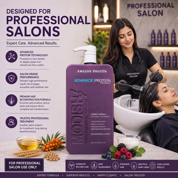 Amazon Protein Advance Hair Treatment 1000ml | Professional Protein Treatment for Smooth, Frizz-Free, Shiny Hair | Deep Repair & Nourishment
