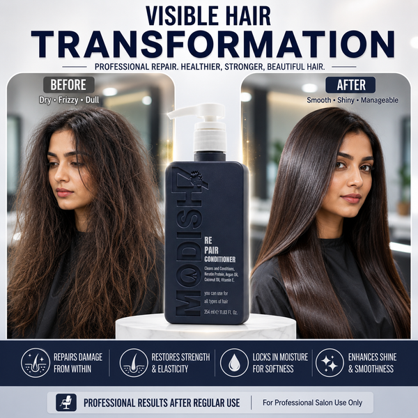 Repair Conditioner with Keratin Protein, Argan Oil, Coconut Oil & Vitamin E | Deep Nourishing & Damage Repair Conditioner for Dry, Frizzy & Damaged Hair | Smooth & Shine | 350 ml