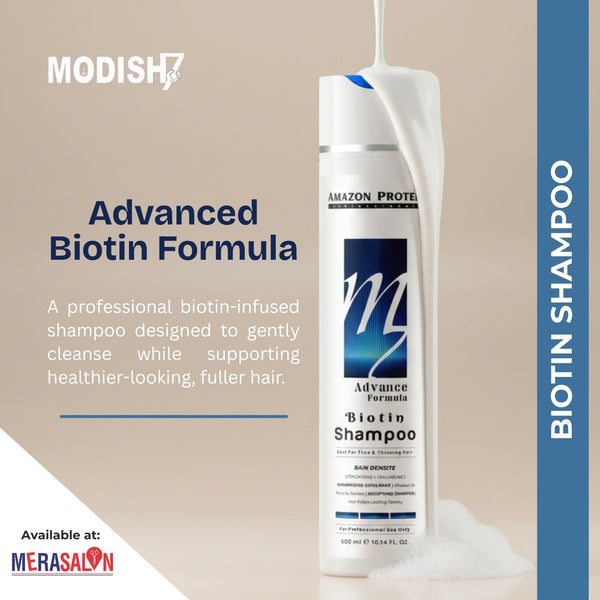 Biotin Shampoo Sulphate Free 300ml | Professional Hair Treatment | Strengthens Hair & Reduces Hair Fall | For Men & Women, All Hair Types
