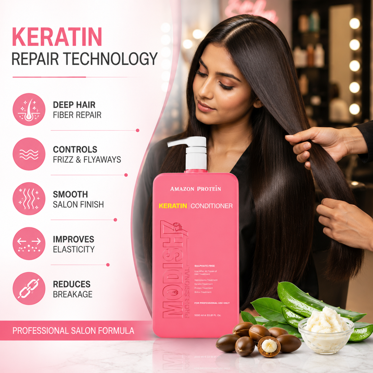 Modish7 Keratin Conditioner, product angle 3