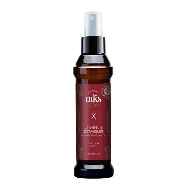 Earthly Body MKS Eco X Leave-In & Detangler 4 fl oz / 118 ml | Lightweight Conditioning Spray | Smooth, Frizz-Free Hair | Original Scent
