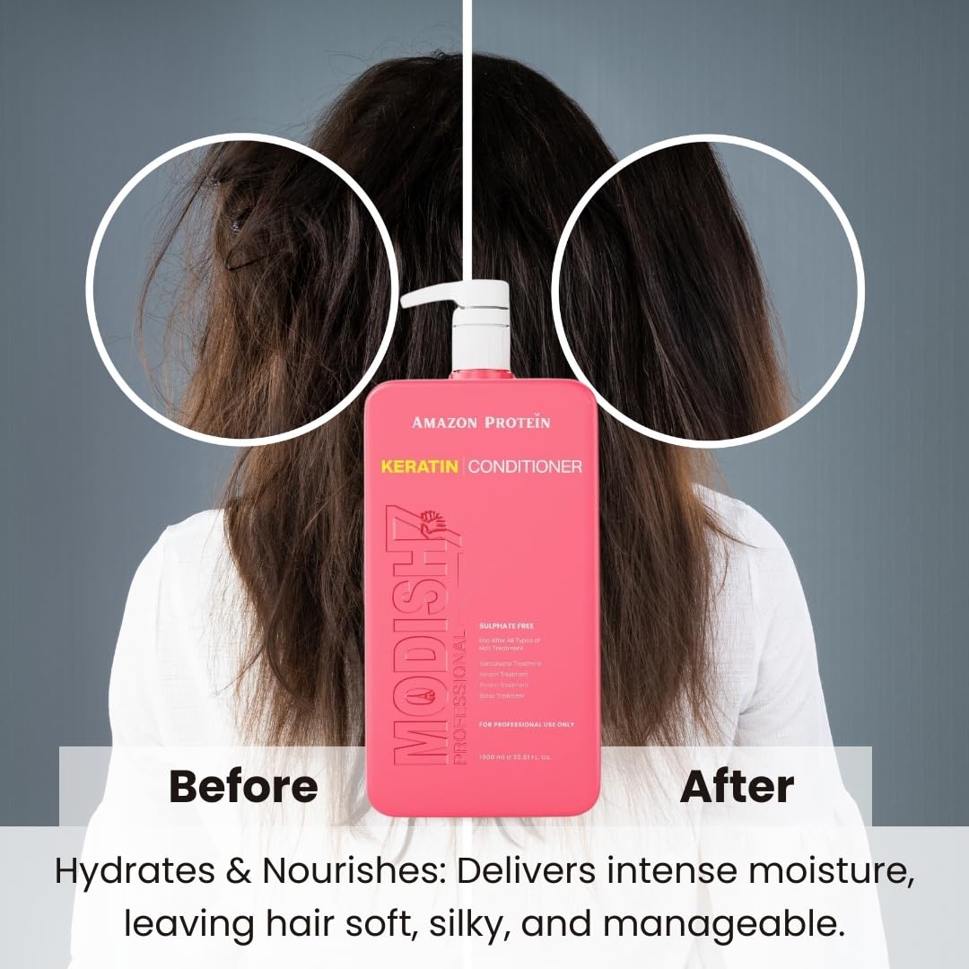 Modish7 Keratin Conditioner Professional 1000ml, product angle 7