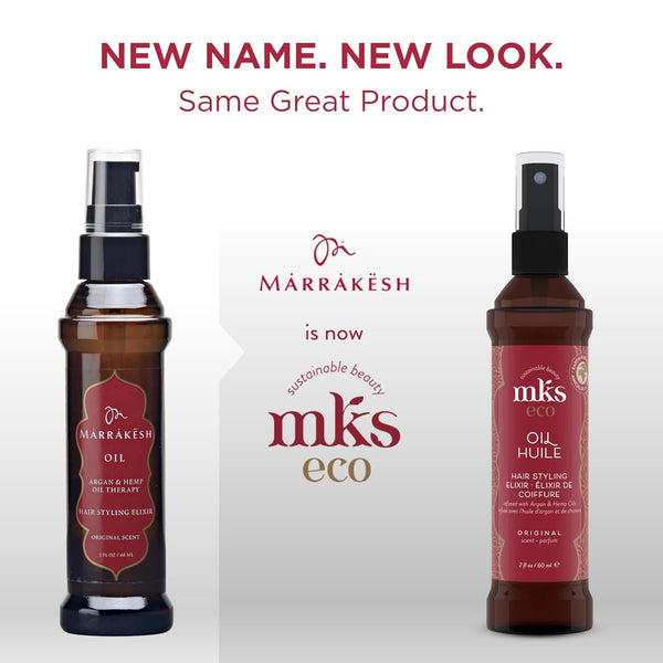 Earthly Body MKS Eco Oil Hair Styling Elixir Dreamsicle Scent 2 fl oz / 60 ml