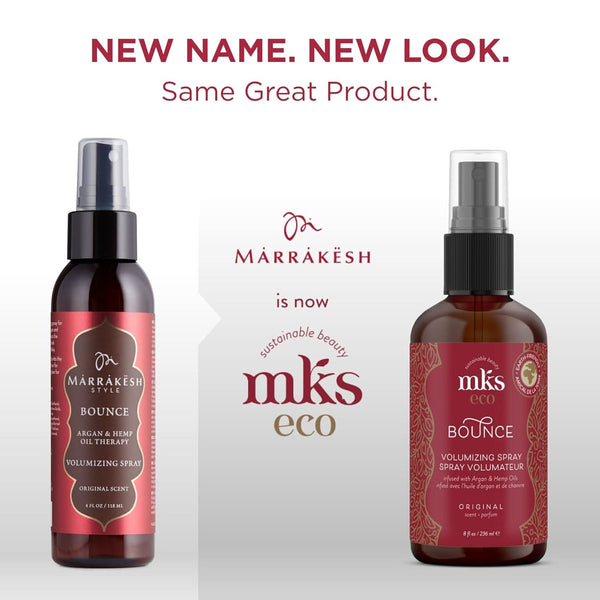 Earthly Body MKS Eco Bounce Volumizing Spray Original Scent 8 fl oz / 236 ml | hemp seed oil lightweight hair spray non-sticky hair spray eco-friendly hair care | UNDER 2099 |