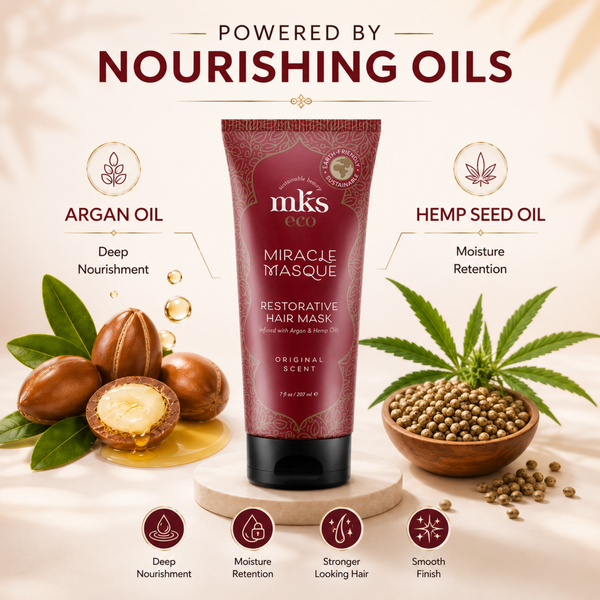 MKS Eco Miracle Masque Restorative Hair Mask Original Scent 7 fl oz / 207 ml | women hair serum hair moisturizer dry hair treatment | UNDER 2999 |