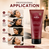 MKS Eco Miracle Masque Restorative Hair Mask Original Scent 7 fl oz / 207 ml | women hair serum hair moisturizer dry hair treatment | UNDER 2999 |