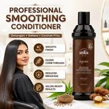 MKS eco KAHM Smoothing Conditioner – Detangling & Moisturizing Hair Conditioner with Moroccan Argan Oil, Hemp Seed Oil & Vegetable Keratin – Repairs, Softens & Smooths Hair – Vegan & Cruelty-Free, 10 fl oz (296 ml)