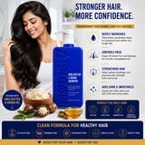 Amazon Protein Shea Butter Shampoo – Advanced Protein Hydrating & Repairing Shampoo for Dry, Damaged Hair – Strengthens, Nourishes & Restores Moisture – Unisex Formula, 350 ml