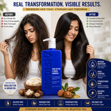 Amazon Protein Shea Butter Shampoo – Advanced Protein Hydrating & Repairing Shampoo for Dry, Damaged Hair – Strengthens, Nourishes & Restores Moisture – Unisex Formula, 350 ml