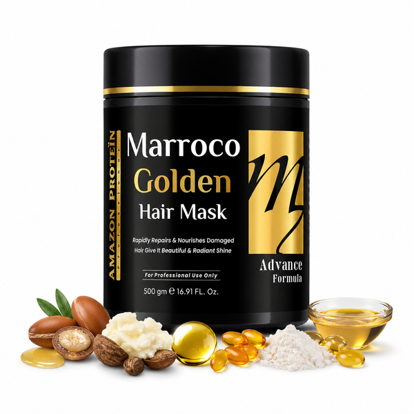 Amazon Protein Moroccan Argan Oil Hair Mask 500g | Deep Conditioning Treatment for Dry & Damaged Hair | Smoothness, Hydration & Shine | Professional Hair Care