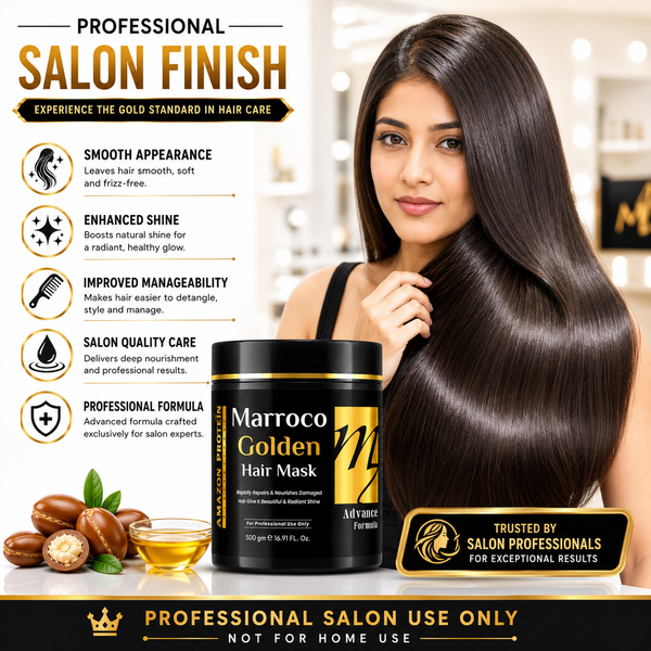 Amazon Protein Moroccan Argan Oil Hair Mask 500g | Deep Conditioning Treatment for Dry & Damaged Hair | Smoothness, Hydration & Shine | Professional Hair Care