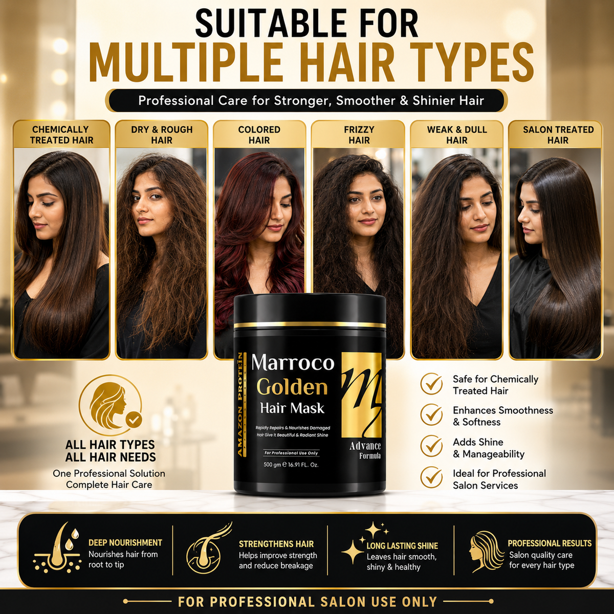Modish7 Moroccan Argan Oil Hair Mask, deep conditioning treatment formula