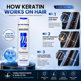 Amazon Protein Advanced Formula Keratin Conditioner 300ml | Sulphate Free Professional Hair Treatment | Smooth, Strong & Frizz-Free Hair | For All Hair Types
