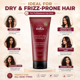 Earthly Body MKS Eco Moisture Masque 7 fl oz / 207 ml | Deep Moisturizing Hair Mask | Dry & Frizzy Hair Treatment | Nourishing Hair Repair | Original Scent