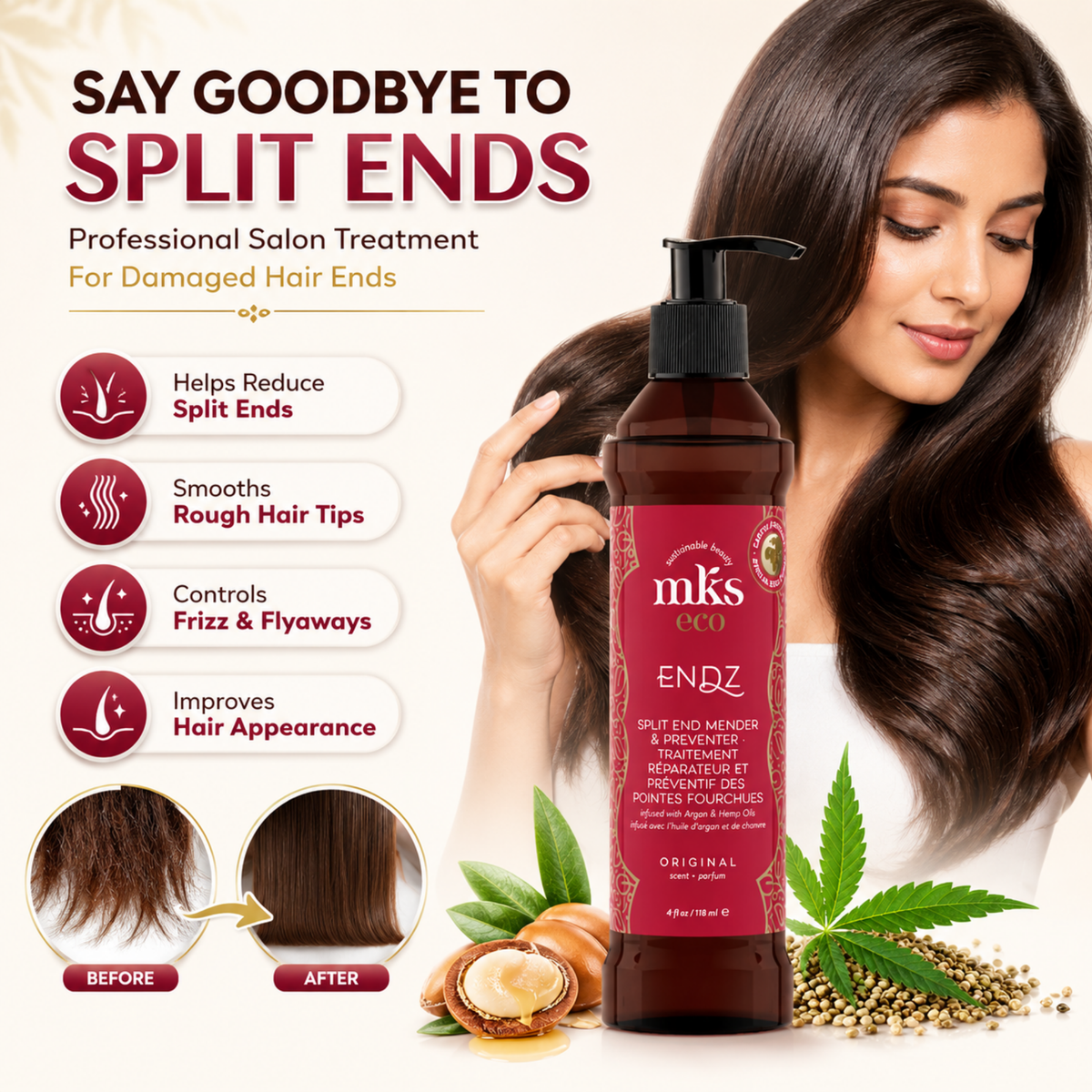 MKS eco Endz Split End Mender & Preventer, product angle 2