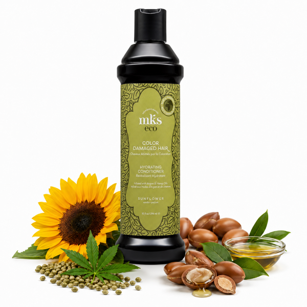 MKS Eco Color Care Conditioner Sunflower Scent 10 fl oz / 296 ml | Sulphate Free Gentle Cleanser | Protects Vibrant Hair Color | Vegan Formula