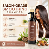 MKS eco Kahm Smoothing Shampoo 739ml Original Scent – Cleanse Moisturize Repair Hair with Moroccan Argan Oil Hemp Seed Oil Vegetable Keratin – Vegan Sulfate Free Cruelty Free