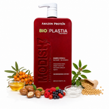 Amazon Protein Bio Plastia Treatment, 1000 ml Professional Hair Care, 33.8 Fl Oz, Nano-Keratin and Argan Oil Formula