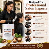 Amazon Protein Macadamia S.O.S Hair Repair Mask, Natural Oil with Hyaluronic Acid and Argan Oil, Professional Formula, 500g/16.91 FL. Oz.