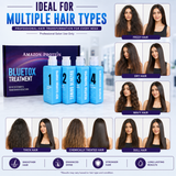 Amazon Protein Bluetox Monodoes KIT Hair Treatment Kit, 4-Step Professional Straightening System 480ml