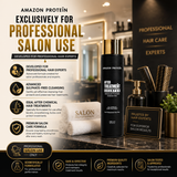 Amazon Protein After Treatment Shampoo, Sulphate Free Professional Repair Shampoo for Chemically Treated, Dry & Damaged Hair, Strengthening & Moisturizing Formula, Salon Care, 300ml