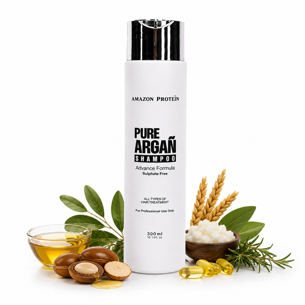 Protein Pure Argan Shampoo, Sulphate Free Advanced Nourishing Formula, Deep Cleansing & Hydration for Dry, Damaged & Frizzy Hair, Professional Hair Care for All Hair Types, 300ml