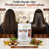 Amazon Protein Macadamia S.O.S Hair Repair Mask, Natural Oil with Hyaluronic Acid and Argan Oil, Professional Formula, 500g/16.91 FL. Oz.