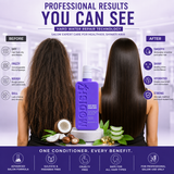 Amazon Protein Hard Water Conditioner, Frizz Control, Sulfate & Paraben Free, 350 ml 11.83 FL OZ, Purple
