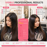 Amazon Protein Deep Cleansing Shampoo, Professional pH Balancer, 33.81 fl oz, Pink 1000 ml For Pofessional Use Only