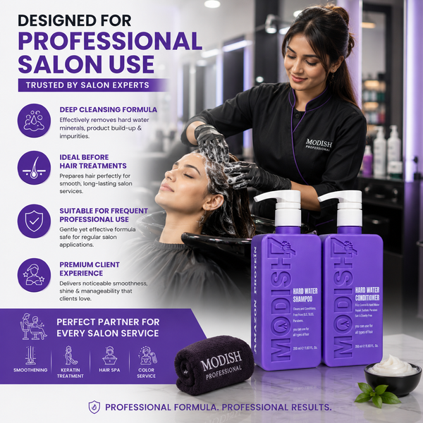 Amazon Protein Hard Water Shampoo & Conditioner Combo 350ml Each | Removes Hard Water Buildup | Hydrating & Repairing Care for Dry, Damaged Hair | Unisex, All Hair Types