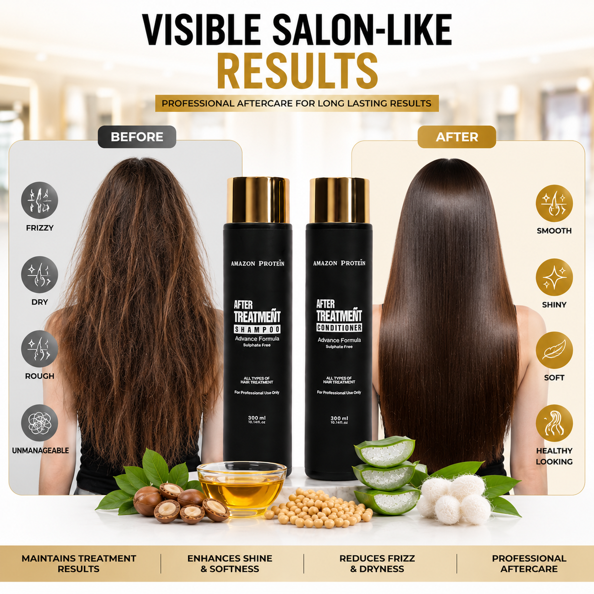Modish7 After Treatment Shampoo & Conditioner Combo, product angle 2