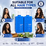 Amazon Protein Anti Dandruff Shampoo & Conditioner Combo 350 ml Each | Hydrating & Repairing Hair Care | Reduces Dandruff, Dryness & Frizz | Protein-Enriched | For Men & Women