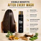 Amazon Protein After Treatment Shampoo, Sulphate Free Professional Repair Shampoo for Chemically Treated, Dry & Damaged Hair, Strengthening & Moisturizing Formula, Salon Care, 300ml
