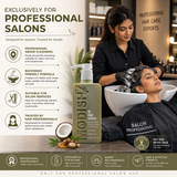 Repair Shampoo with Keratin Protein, Argan Oil & Coconut Oil | Deep Damage Repair, Smooth & Frizz Control Shampoo for Dry, Damaged Hair | Gentle Daily Use | 350 ml
