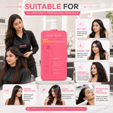 Amazon Protein Deep Cleansing Shampoo, Professional pH Balancer, 33.81 fl oz, Pink 1000 ml For Pofessional Use Only
