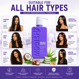 Amazon Protein Hard Water Conditioner, Frizz Control, Sulfate & Paraben Free, 350 ml 11.83 FL OZ, Purple
