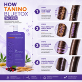 Amazon Protein Tanino Bluetox Hair Smoothing Lotion 1000ml | Tannin Technology Formula with Keratin & Proteins | Frizz Control, Shine & Strength | Professional Hair Repair Treatment | For All Hair Types