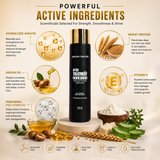 Amazon Protein After Treatment Shampoo, Sulphate Free Professional Repair Shampoo for Chemically Treated, Dry & Damaged Hair, Strengthening & Moisturizing Formula, Salon Care, 300ml