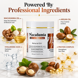 Amazon Protein Macadamia S.O.S Hair Repair Mask, Natural Oil with Hyaluronic Acid and Argan Oil, Professional Formula, 500g/16.91 FL. Oz.