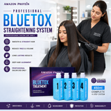 Amazon Protein Bluetox Monodoes KIT Hair Treatment Kit, 4-Step Professional Straightening System 480ml