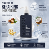Repair Conditioner with Keratin Protein, Argan Oil, Coconut Oil & Vitamin E | Deep Nourishing & Damage Repair Conditioner for Dry, Frizzy & Damaged Hair | Smooth & Shine | 350 ml