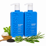 Amazon Protein Anti Dandruff Shampoo & Conditioner Combo 350 ml Each | Hydrating & Repairing Hair Care | Reduces Dandruff, Dryness & Frizz | Protein-Enriched | For Men & Women