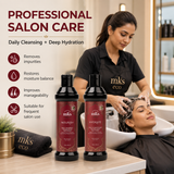 MKS eco Nourish Shampoo & Hydrate Conditioner Combo, Original Scent (10 fl oz / 296 ml Each) | Moroccan Argan Oil & Hemp Seed Oil | Vegan, Cruelty-Free Hair Care