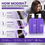 Amazon Protein Hard Water Shampoo & Conditioner Combo 350ml Each | Removes Hard Water Buildup | Hydrating & Repairing Care for Dry, Damaged Hair | Unisex, All Hair Types