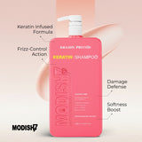 Amazon Protein Keratin Shampoo, Professional Sulphate Free, 33.81 FL OZ, Pink 1000 ml, For Professional Use