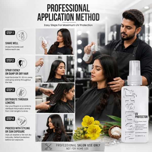 UV Protector Hair Spray 120ml | UV Protection for Hair & Scalp | Reduces Sun Damage, Dryness & Frizz | Lightweight, Non-Sticky Formula | For Strong, Radiant Hair