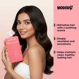 Amazon Protein Deep Cleansing Shampoo, Professional pH Balancer, 33.81 fl oz, Pink 1000 ml For Pofessional Use Only