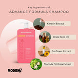 Amazon Protein Keratin Shampoo, Professional Sulphate Free, 33.81 FL OZ, Pink 1000 ml, For Professional Use